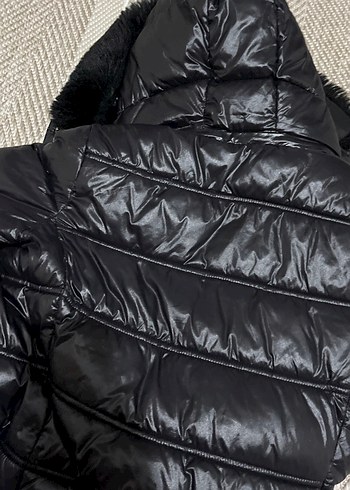 Siyah Fermuarlı Kadın Kışlık mont - Görsel 7