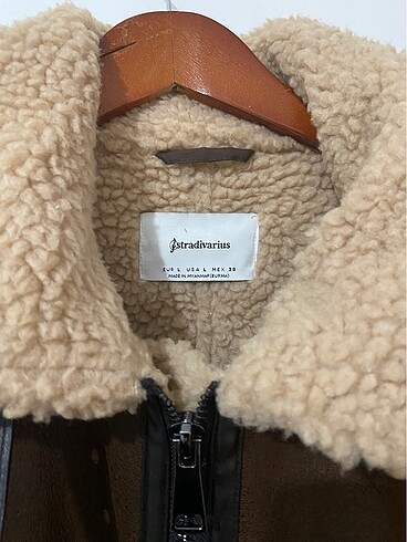 Stradivarius Stradivarius çift taraflı kürklü biker mont