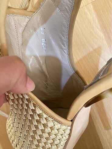 Baldan made in italy hasır ince topuklu platform ayakkabı - Görsel 6