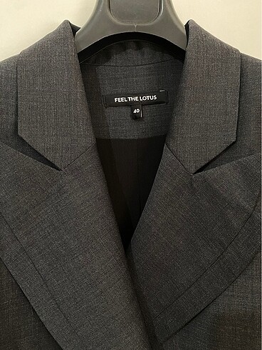 m Beden gri Renk Feel the lotus premium tasarım blazer ceket