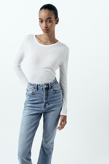 xs Beden Zara kullanılmamış jean kot stove pipe