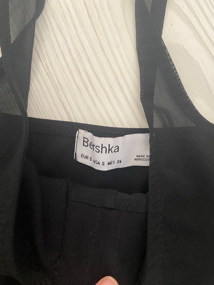 Y2k fairycore grunge bershka bluz kayık yaka ikisi bir arada - Görsel 4