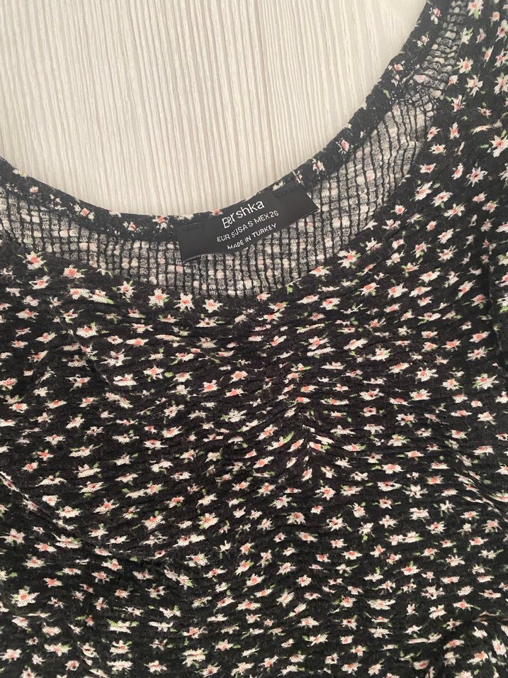 Y2k fairycore grunge bershka bluz kayık yaka ikisi bir arada - Görsel 3