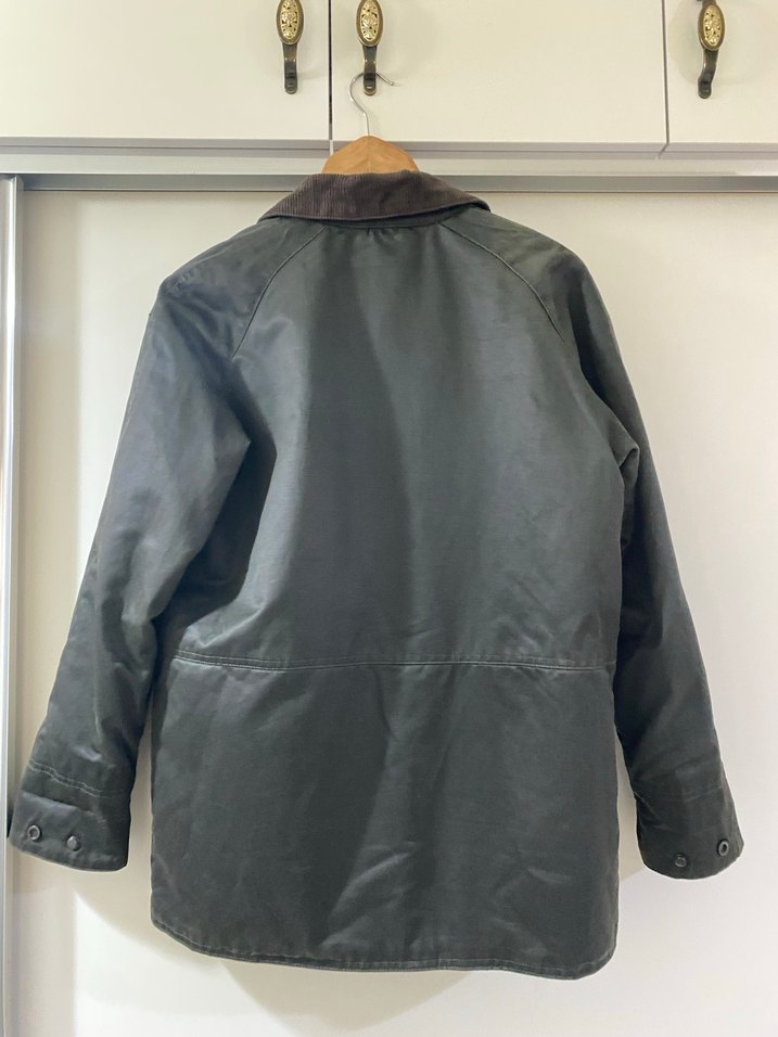 Pull bear yağlı mumlu waxlı kaban ceket - Görsel 4