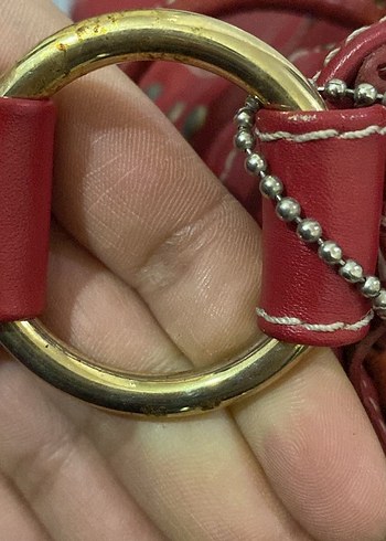 Dolce gabbana Y2k vintage kırmızı çanta - Görsel 6