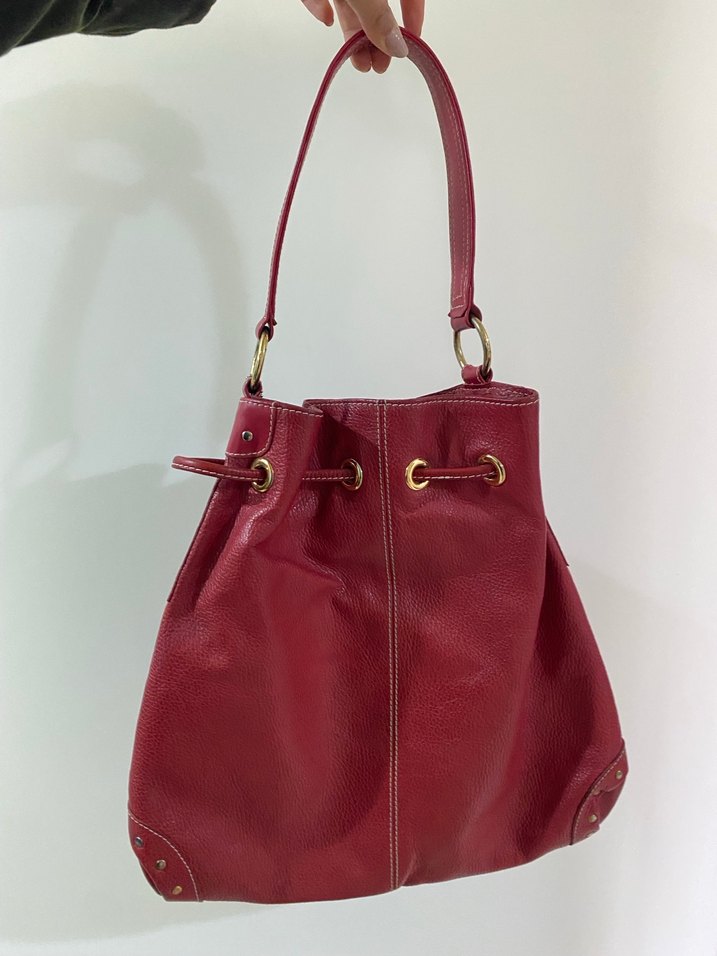 Dolce gabbana Y2k vintage kırmızı çanta - Görsel 2