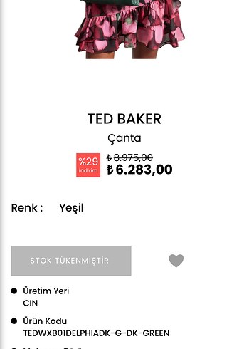 Ted baker sığır derisi orijinal çanta - Görsel 2