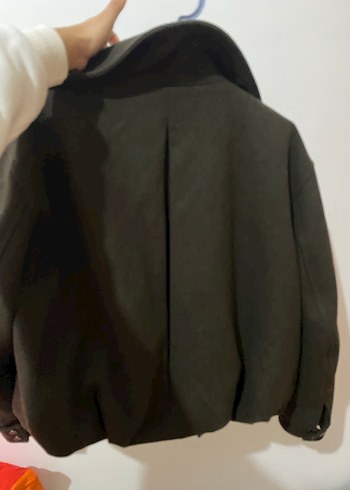 Zara premium yün Yüksek Yakalı Kadın kaban - Görsel 9