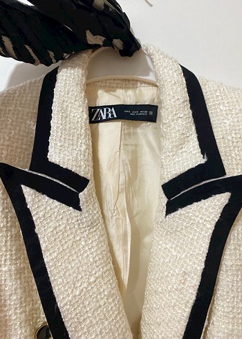 Zara orijinal tüvit blazer ceket - Görsel 2