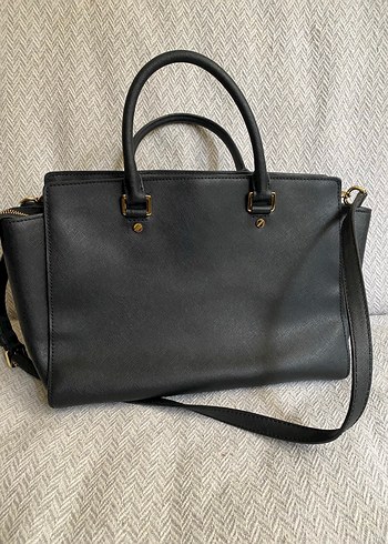 Michael Kors selma koleksiyonu Siyah Deri Kadın Çantası - Görsel 3