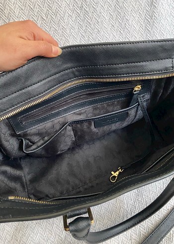 Michael Kors selma koleksiyonu Siyah Deri Kadın Çantası - Görsel 7