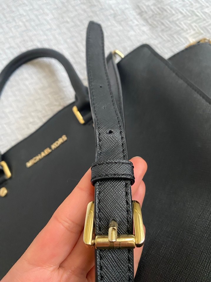 Michael Kors selma koleksiyonu Siyah Deri Kadın Çantası - Görsel 5