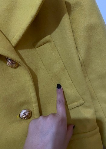 İpekyol çift düğmeli kaşmir yün karışım kaban - Görsel 5