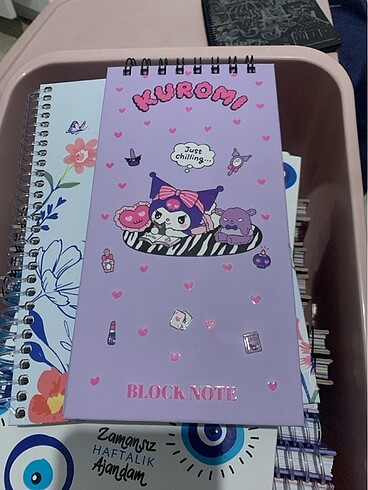 Kuromi ve hello kitty not defteri