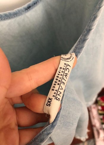 LC Waikiki Mavi Denim mini Elbise