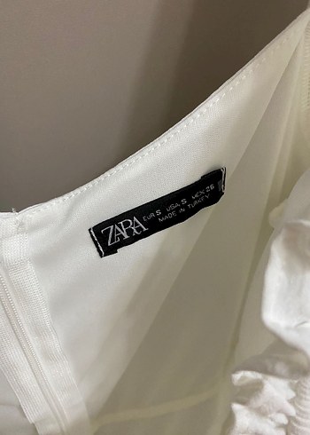 Zara Beyaz,Drapeli, Kısa Kollu