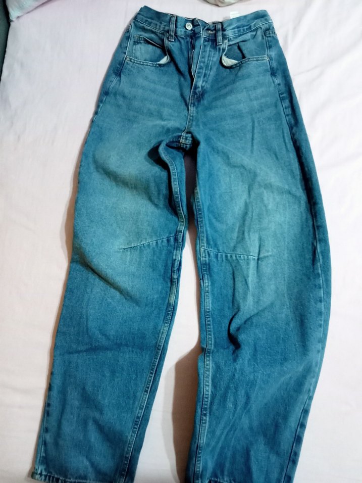 Kadın Mavi Kot Pantolon - Görsel 2