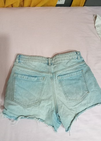 Kadın Mavi Kot Şort - Görsel 2