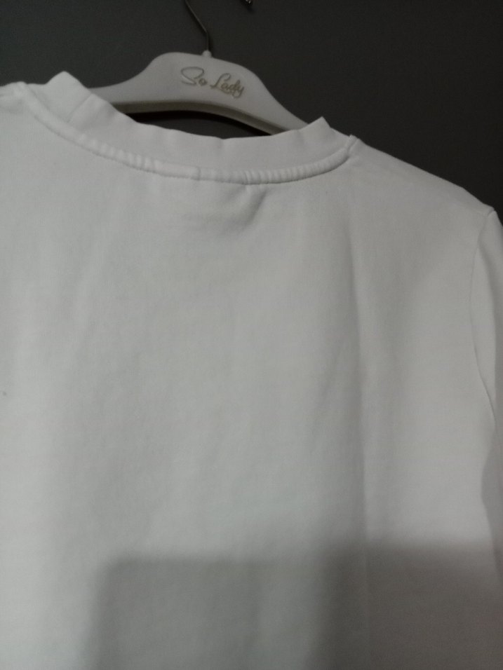 Beyaz Sweatshirt - Görsel 3