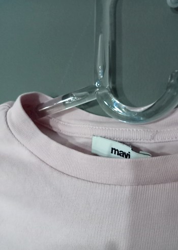 Toz pembe Mini Kadın Tişört - Görsel 3