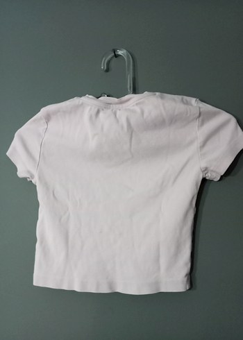 Toz pembe Mini Kadın Tişört - Görsel 2