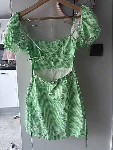 xs Beden çeşitli Renk Zara balon kol potikareli mini elbise