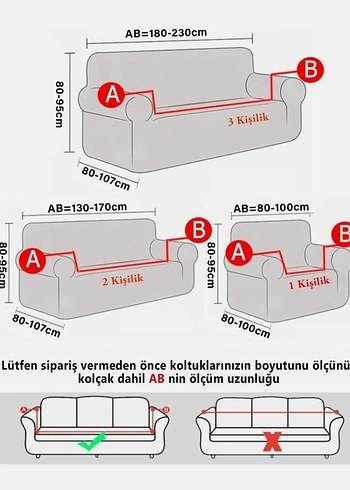 Diğer Modern Klasik Gri Kanepe Örtüsü Seti