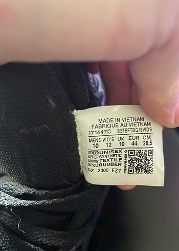 Siyah erkek bot converse - Görsel 2