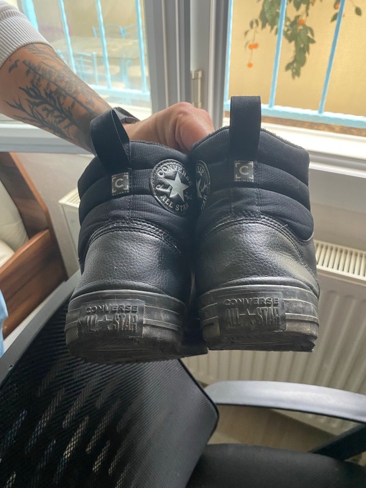 Siyah erkek bot converse - Görsel 4