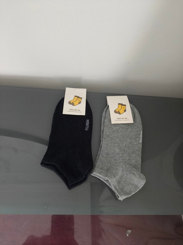 Pull&Bear Erkek Gri ve Siyah Çorap - Görsel 2