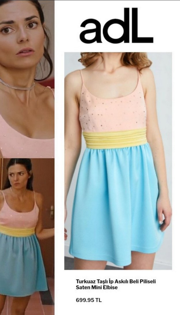 adl mini elbise - Görsel 3