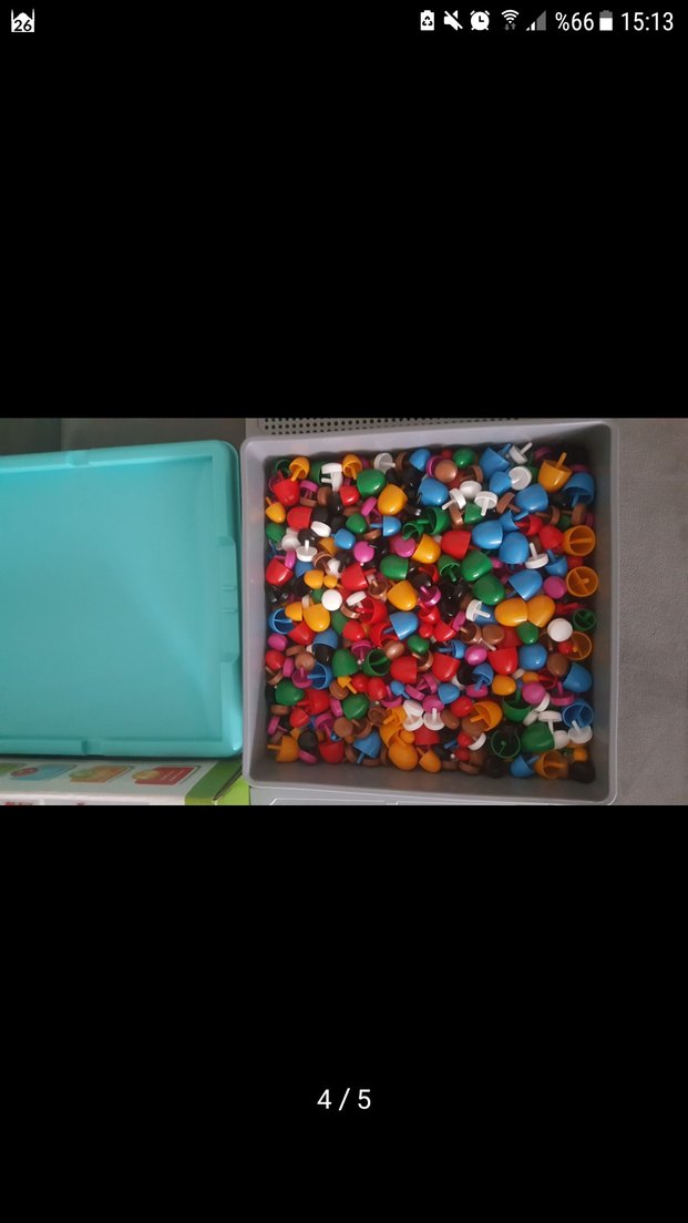 Renkli Çivili Mantarlı Pegboard Oyuncak - Görsel 4