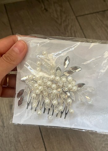 İnci Boncuklu Vintage Saç Tokası - Görsel 2