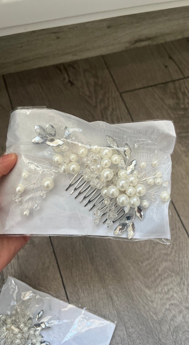 İnci Boncuklu Vintage Saç Tokası - Görsel 3