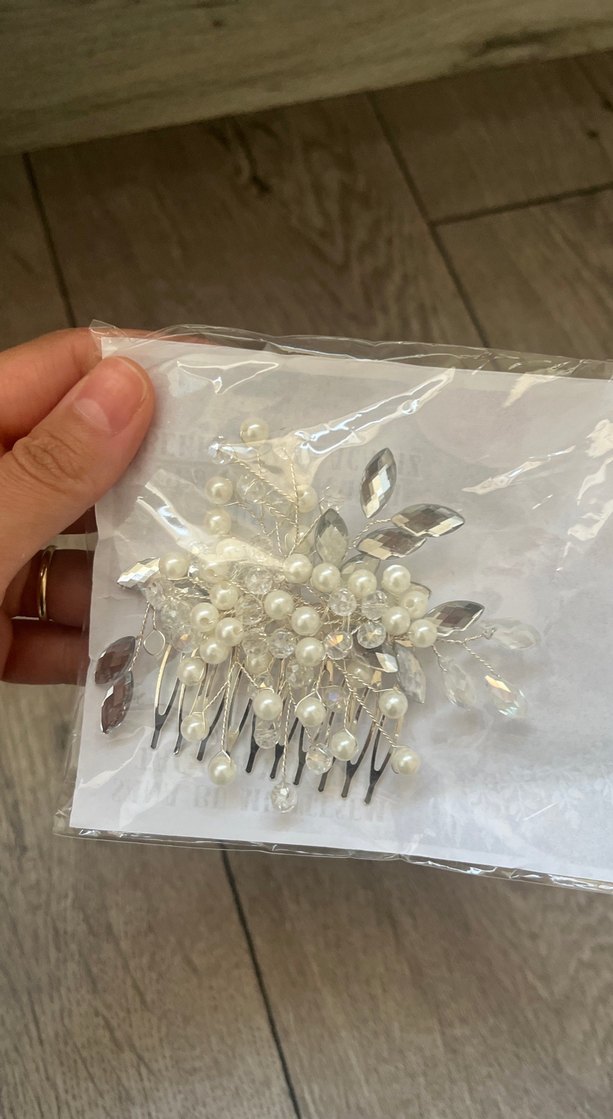 İnci Boncuklu Vintage Saç Tokası - Görsel 2