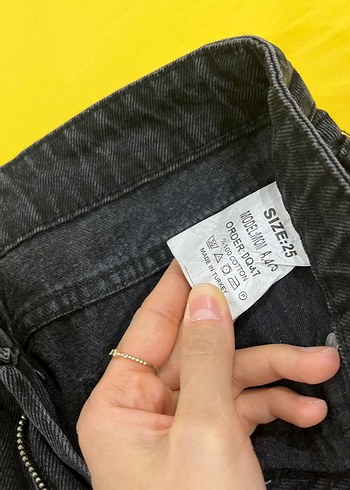 Siyah mom Regular Fit Kadın Kot Pantolon - Görsel 2