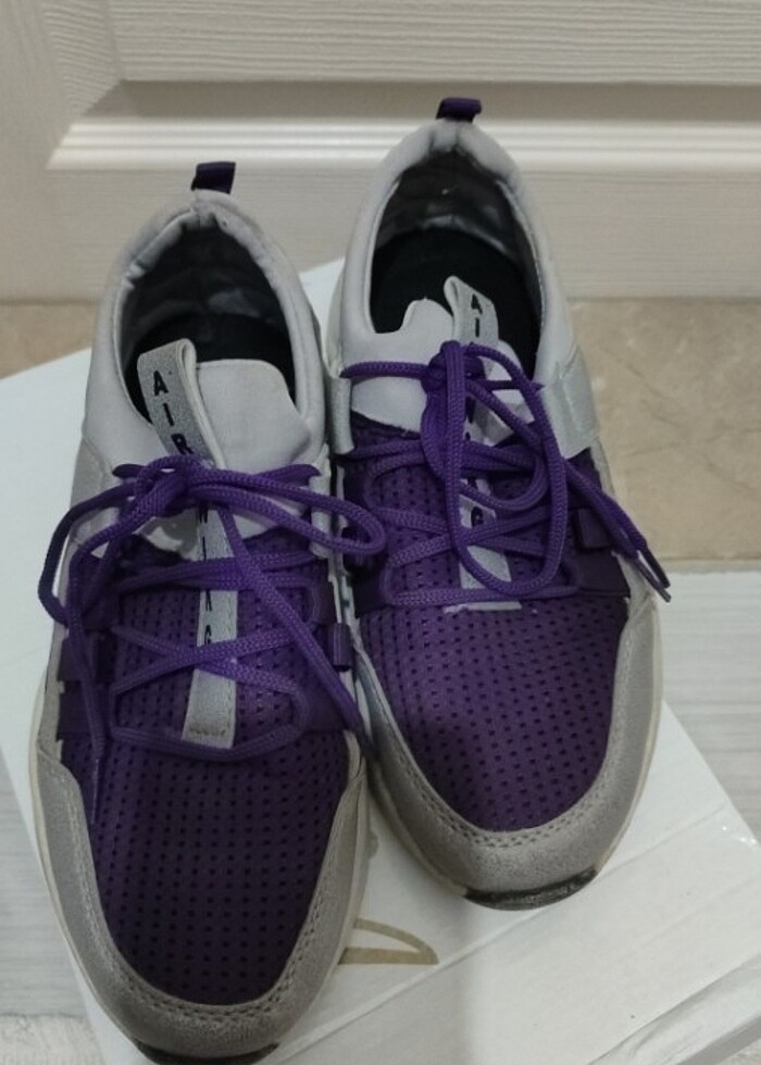 Kadın mor sneaker - Görsel 2