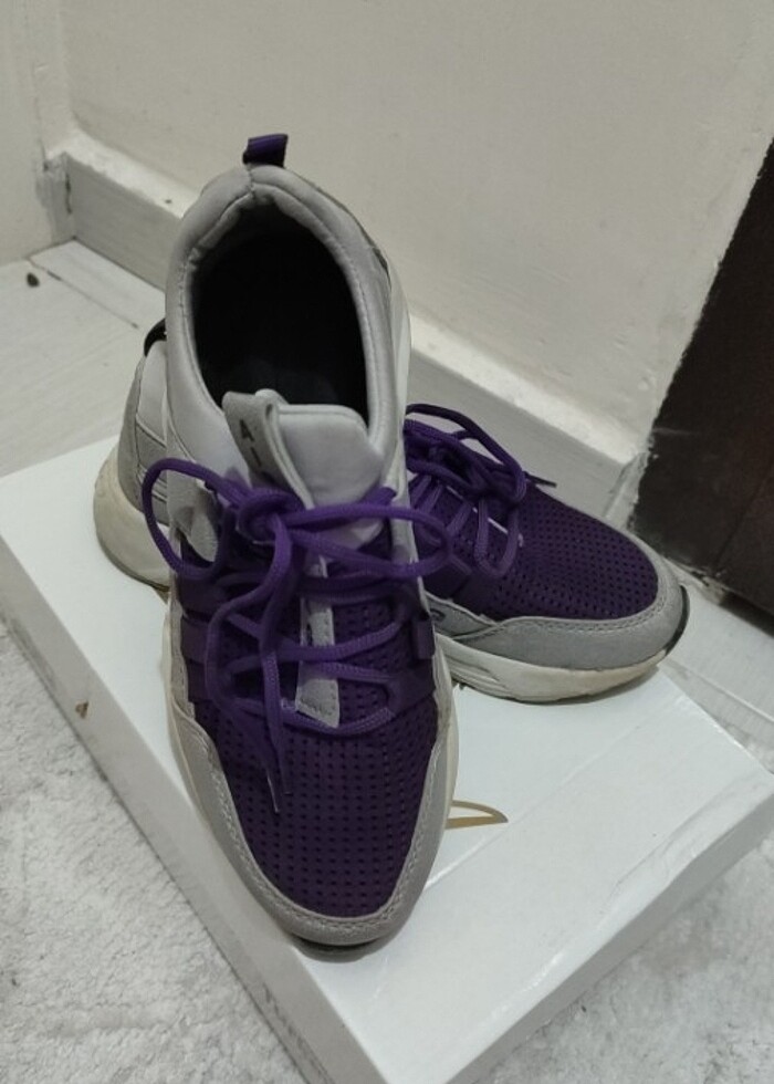 Kadın mor sneaker - Görsel 4