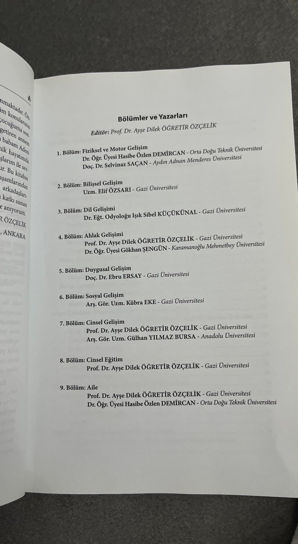 Çocuk Gelişimi Kitabı - Ayşe Dilek Öğretir Özçelik - Görsel 3