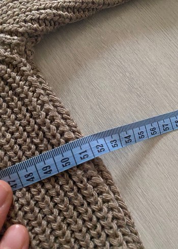 Kadın Kahverengi Örgü Triko Kazak - Görsel 4