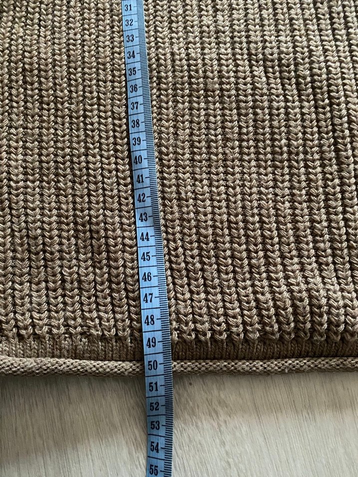 Kadın Kahverengi Örgü Triko Kazak - Görsel 3