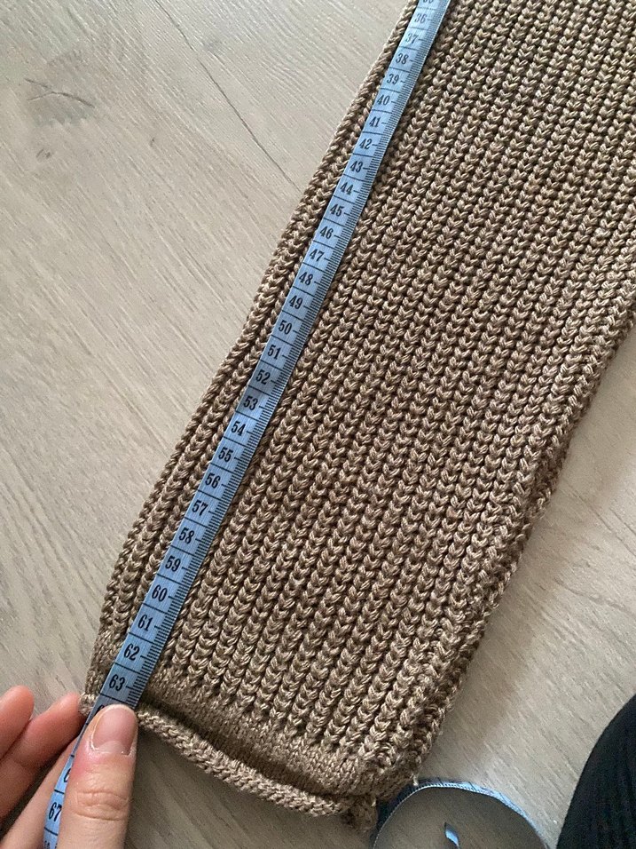 Kadın Kahverengi Örgü Triko Kazak - Görsel 2