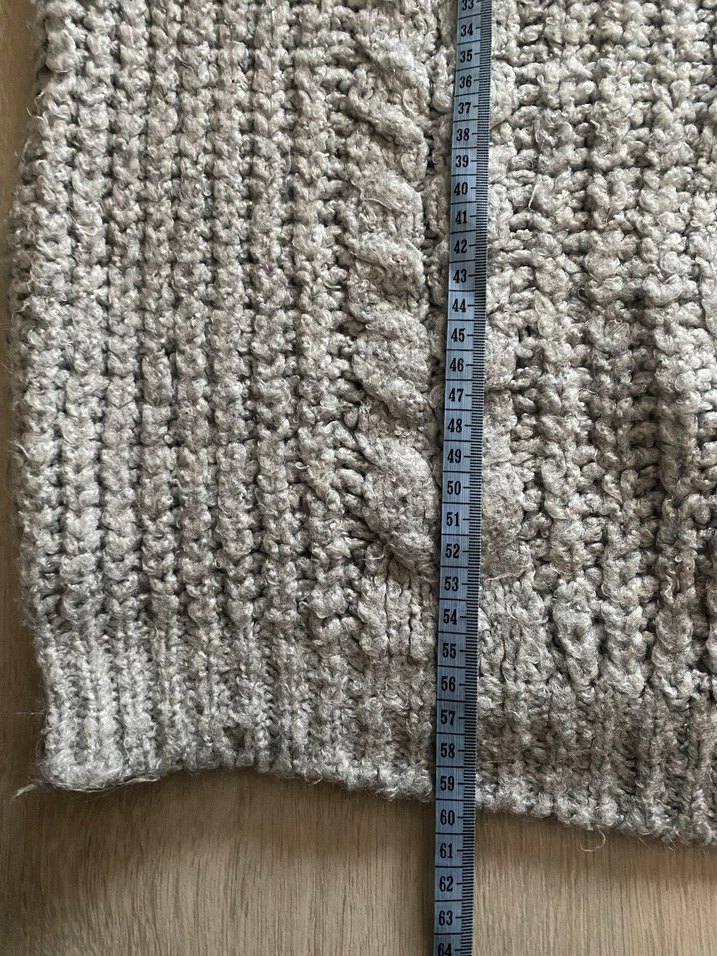 gri boğazlı örme kazak - Görsel 2