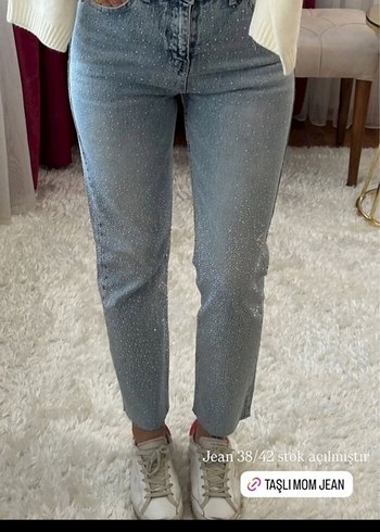 Mavi Jeans Payet Detaylı Mavi Regular Fit Denim Pantolon
