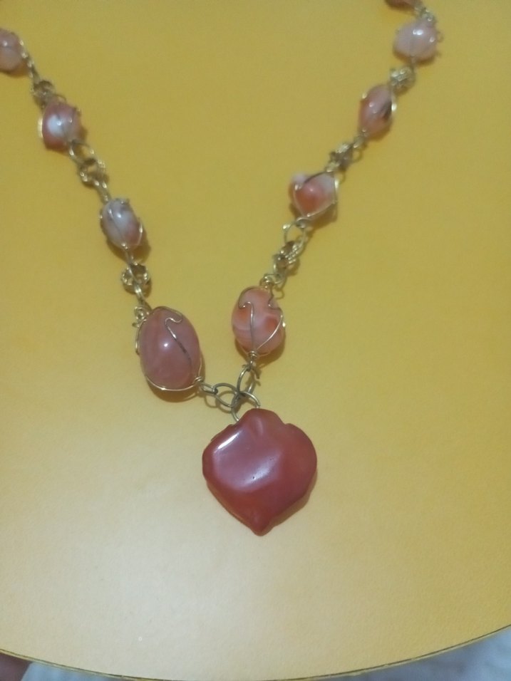 Pembe Boncuklu Uzun Bohem Kolye - Görsel 5