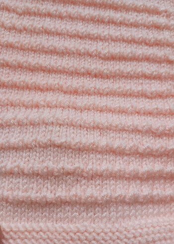 Kız Çocuk Vintage Pudra Pembe Kolsuz Triko Hırka - Görsel 2