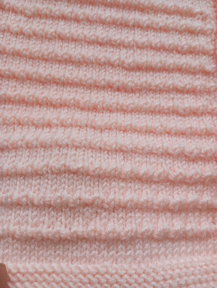 Kız Çocuk Vintage Pudra Pembe Kolsuz Triko Hırka - Görsel 2