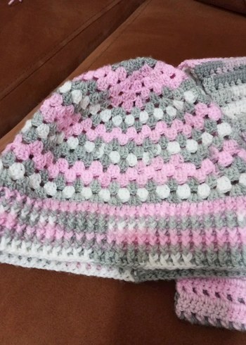 Örgü Bere ve Atkı Seti - Görsel 2