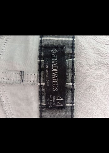 Çizgili Gri Kadın Jean Pantolon - Görsel 2