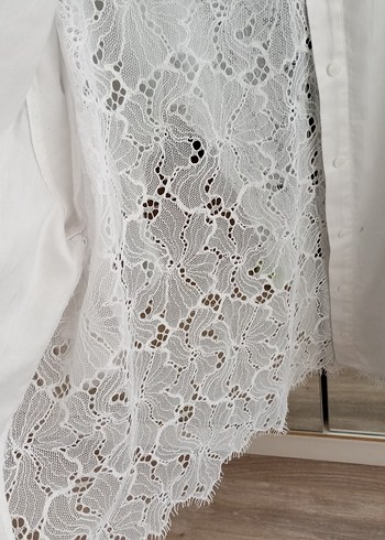 Dantel Detaylı Bohem Beyaz Kadın Gömlek - Görsel 3